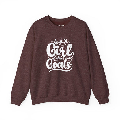 Just a Girl with Goals Unisex Crewneck Sweatshirt