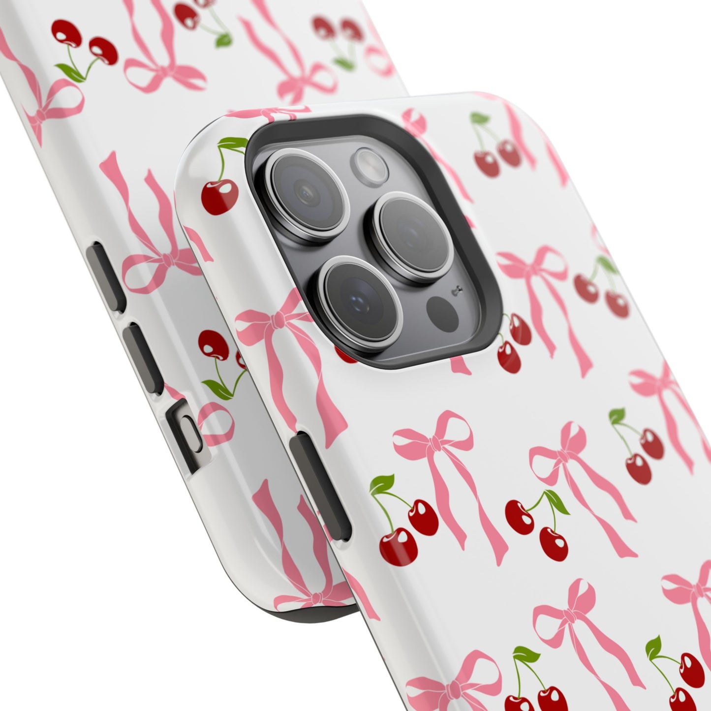 Pink Bows & Cherry MagSafe iPhone® Case
