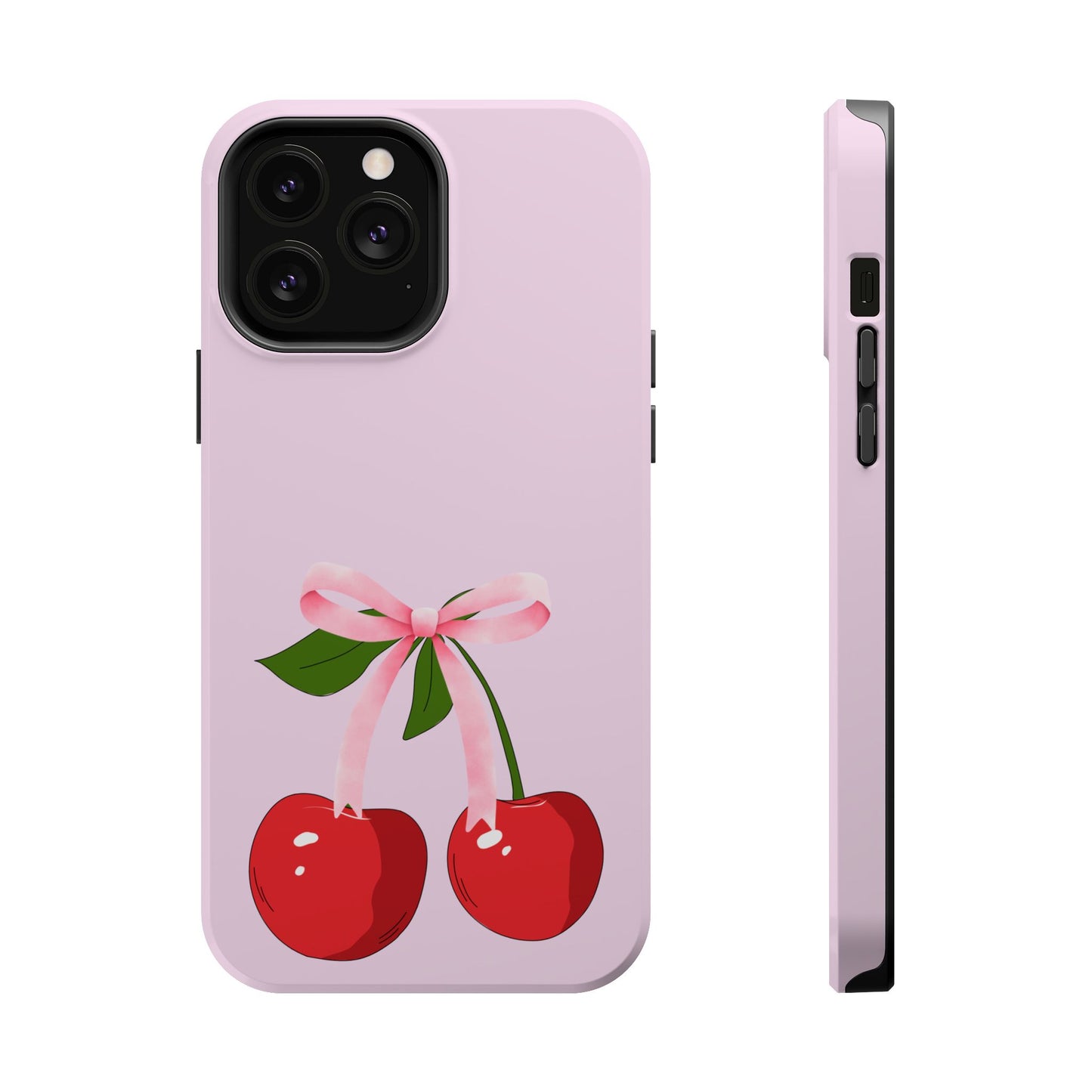 Pink Bow & Cherry MagSafe iPhone® Case