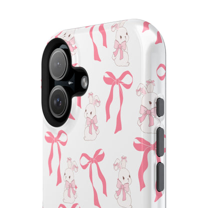 Pink Bows & Bunnies MagSafe iPhone® Case