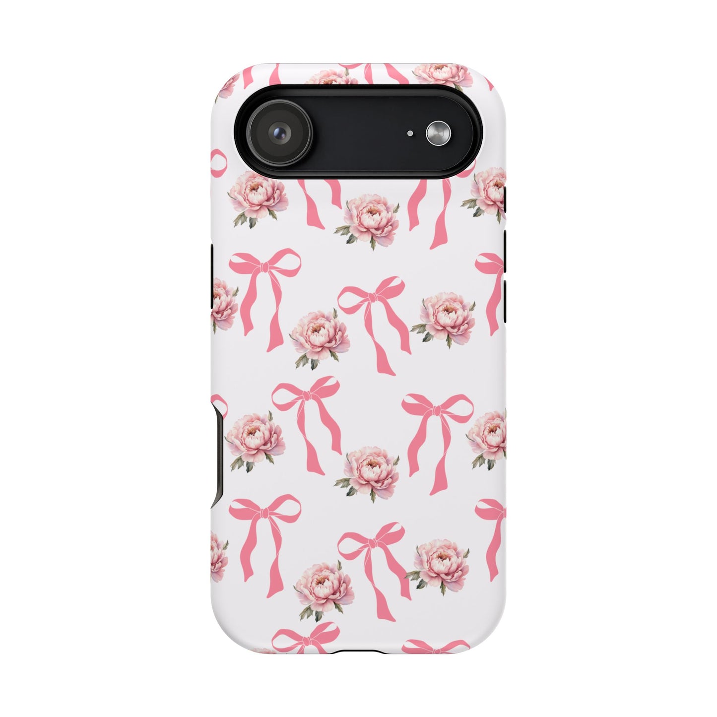 Pink Bow & Flowers MagSafe iPhone® Case