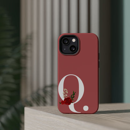 Personalized Letter Q MagSafe iPhone® Case