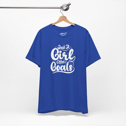 Just a Girl with Goals Soft Cotton Tee