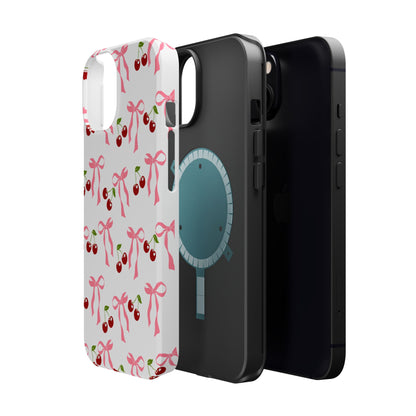 Pink Bows & Cherry MagSafe iPhone® Case