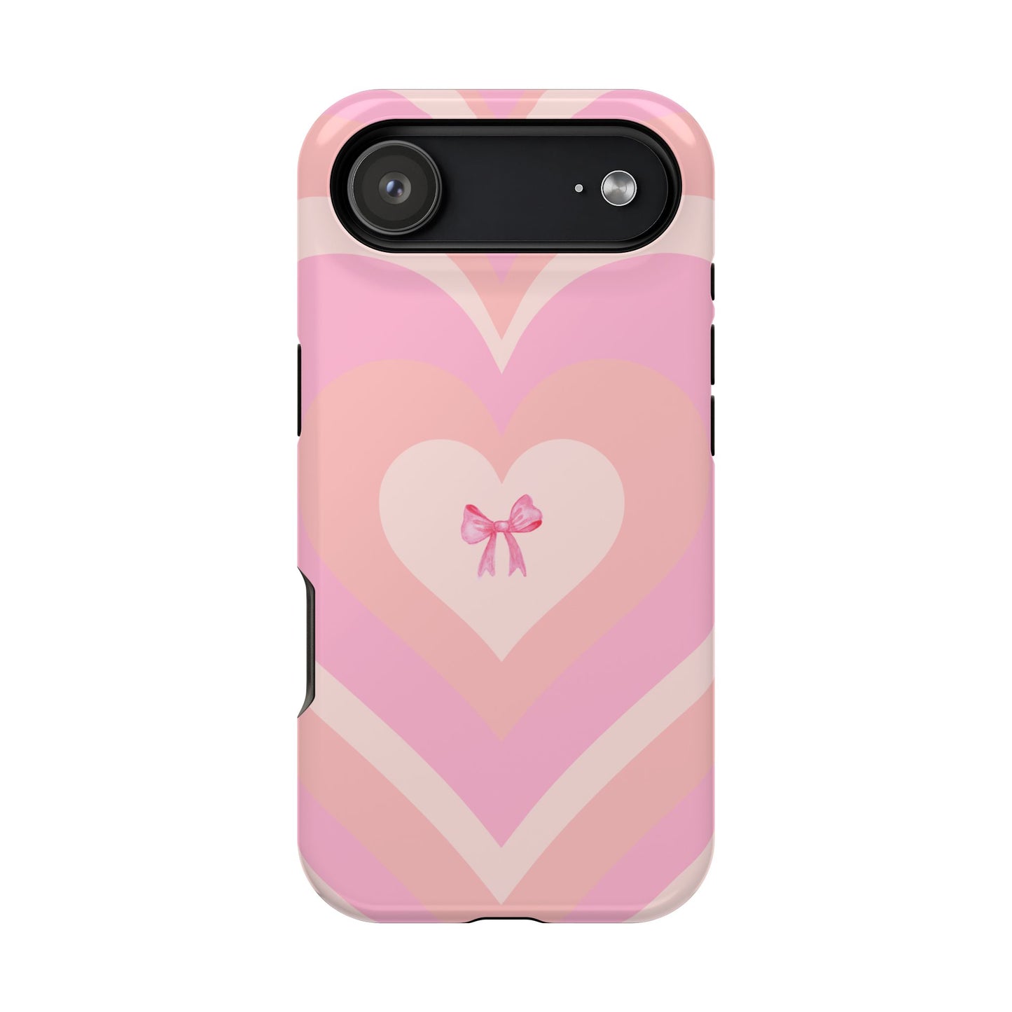 Pink Bow & Big Hearts MagSafe iPhone® Case