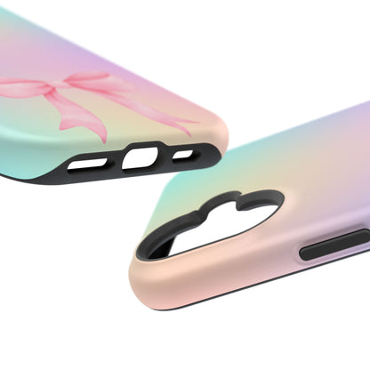 Pink Bow & Cotton Candy MagSafe iPhone® Case
