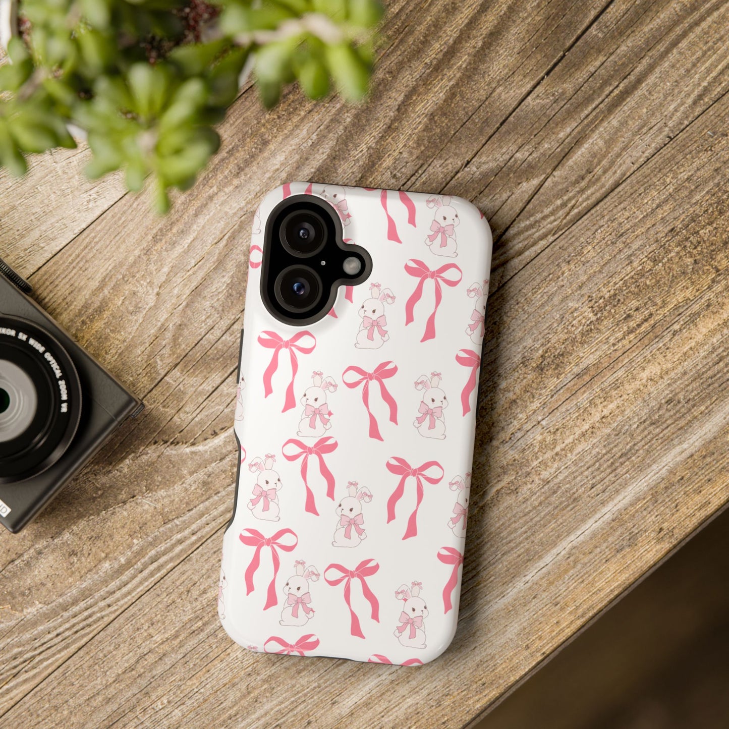 Pink Bows & Bunnies MagSafe iPhone® Case