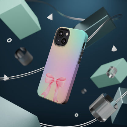 Pink Bow & Cotton Candy MagSafe iPhone® Case