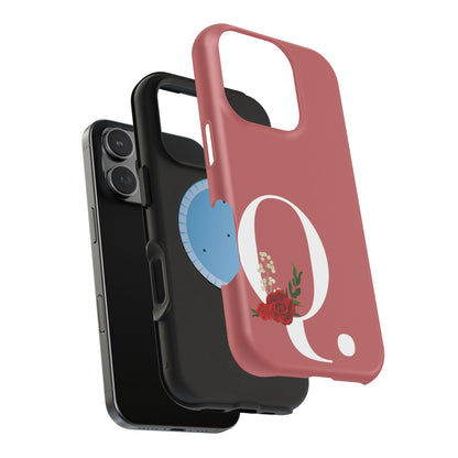 Personalized Letter Q MagSafe iPhone® Case