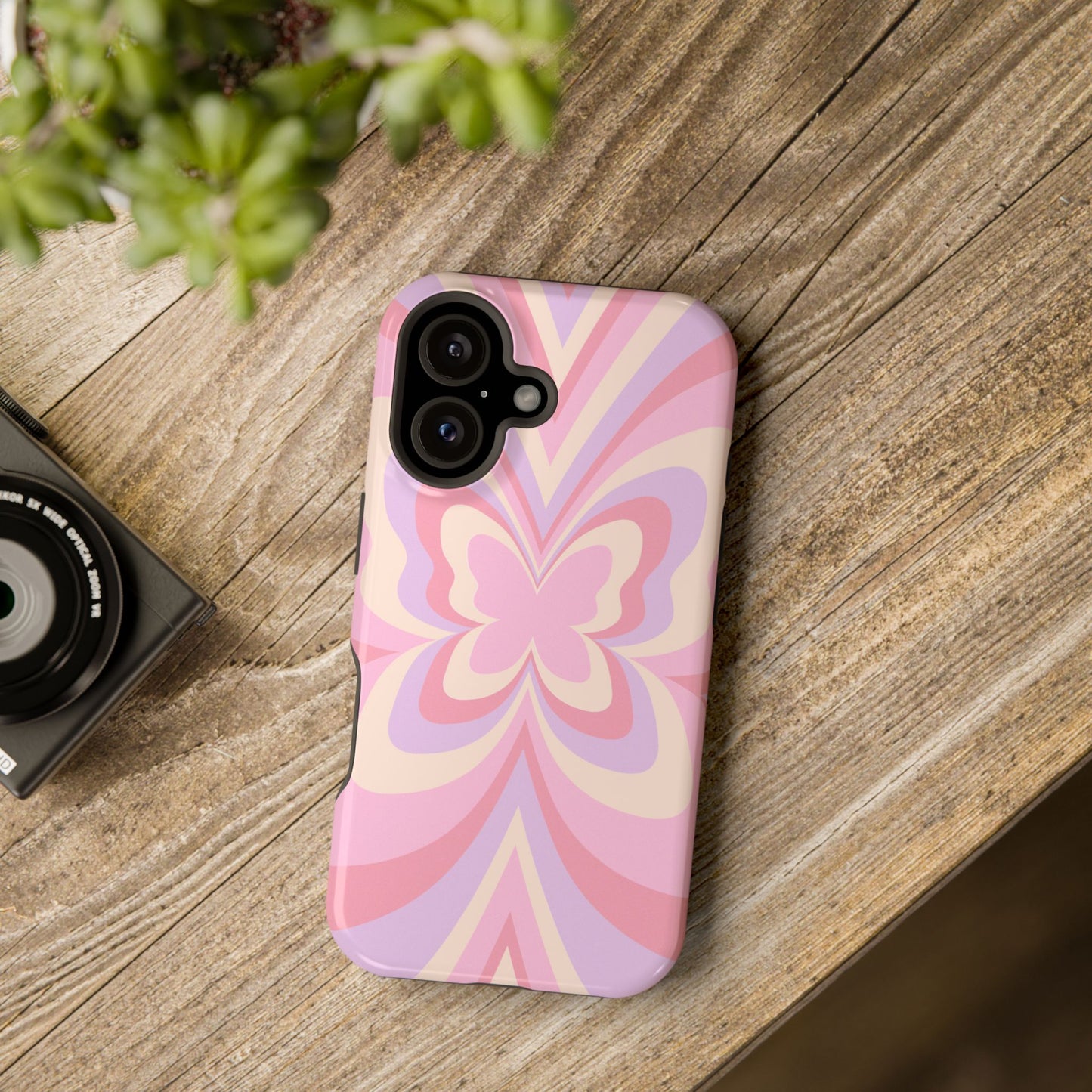 Pink Bow & Butterfly MagSafe iPhone® Case
