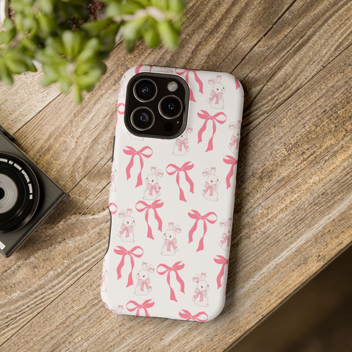 Pink Bows & Bunnies MagSafe iPhone® Case
