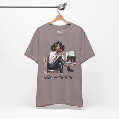 Wake Pray Slay Soft Cotton Tee