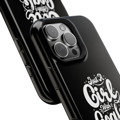 Girl with Goals MagSafe iPhone® Case Black