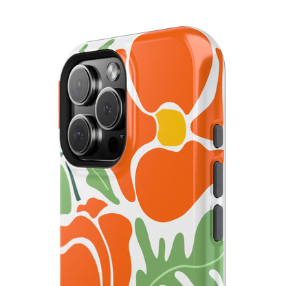 Orange Daisy MagSafe iPhone® Case