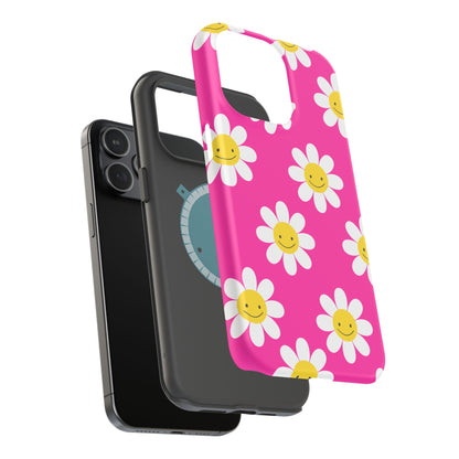 Pink Flowers MagSafe iPhone® Case