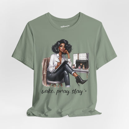 Wake Pray Slay Soft Cotton Tee