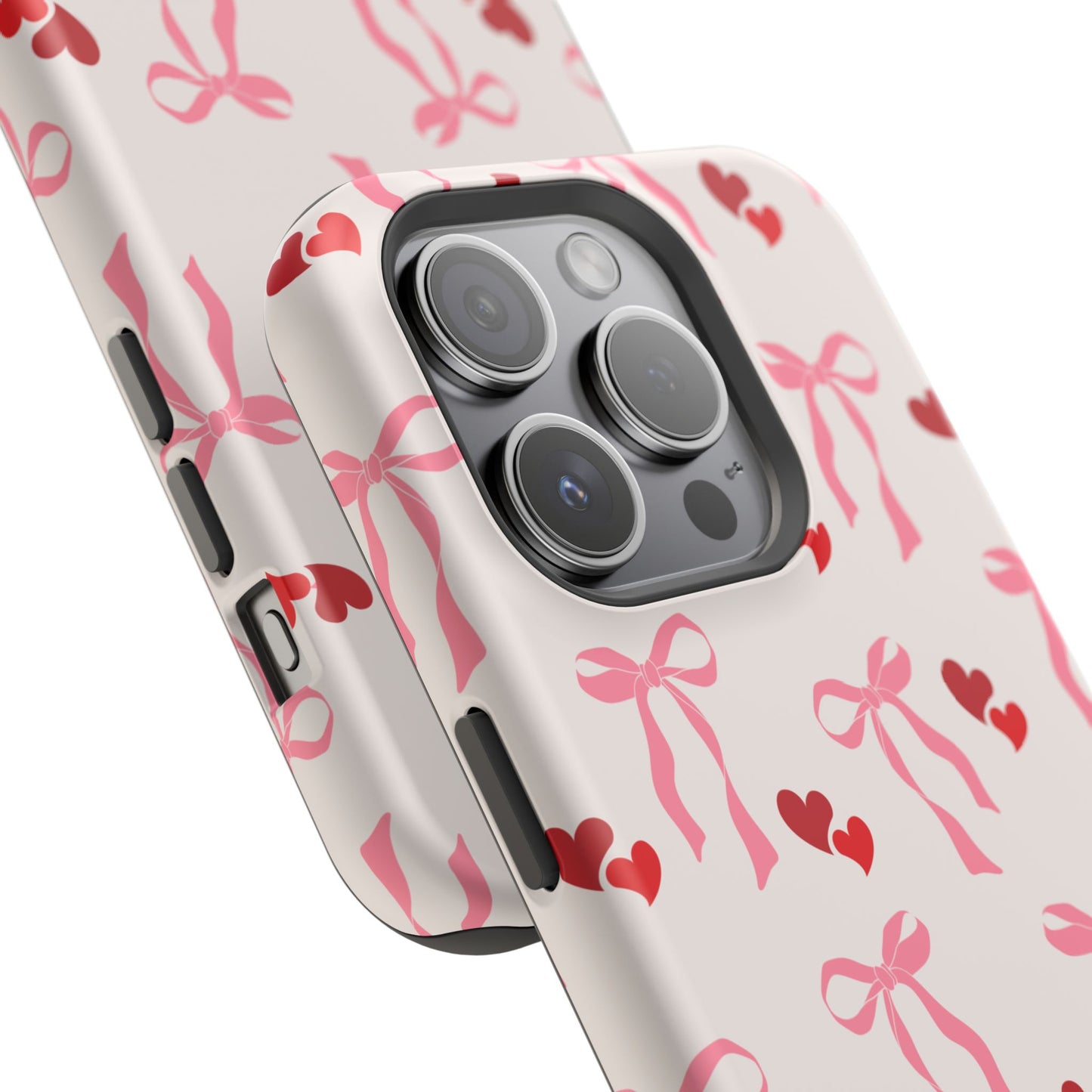 Pink Bows & Hearts MagSafe iPhone® Case