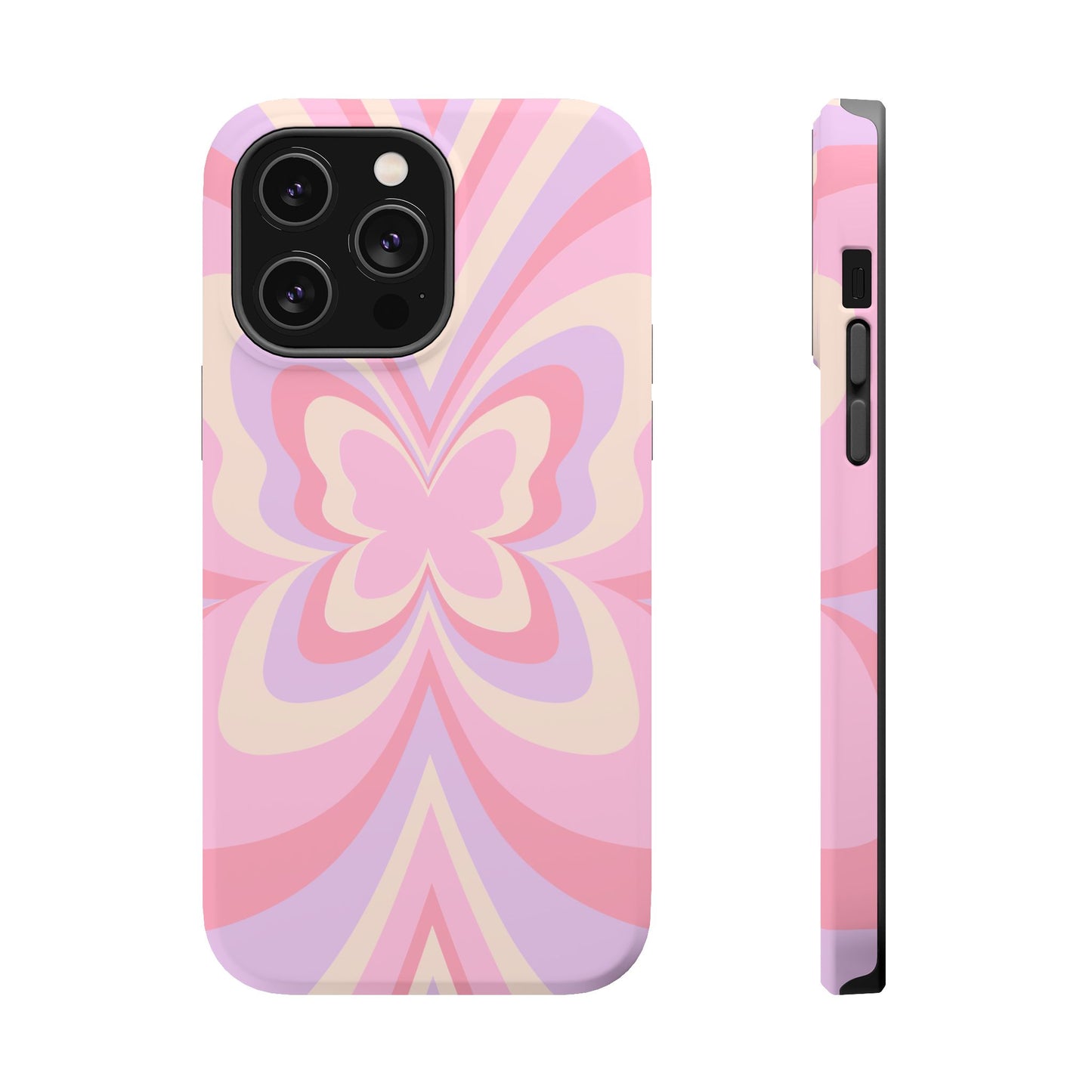 Pink Bow & Butterfly MagSafe iPhone® Case