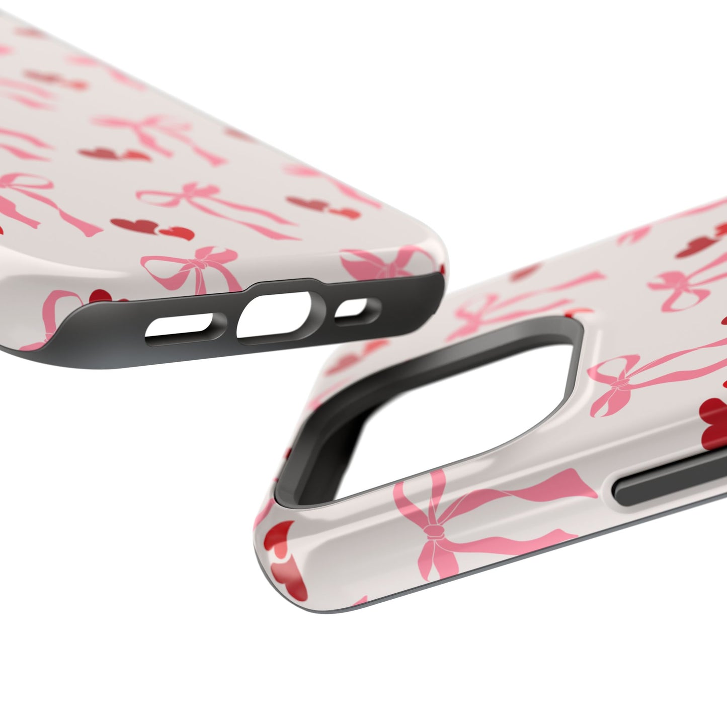 Pink Bows & Hearts MagSafe iPhone® Case