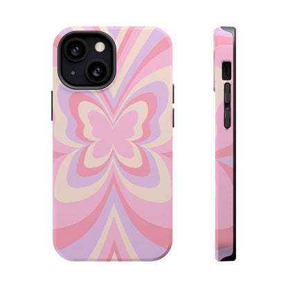 Pink Bow & Butterfly MagSafe iPhone® Case