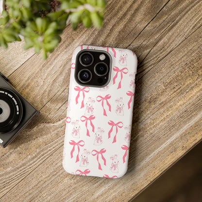 Pink Bows & Bunnies MagSafe iPhone® Case