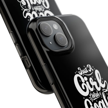 Girl with Goals MagSafe iPhone® Case Black