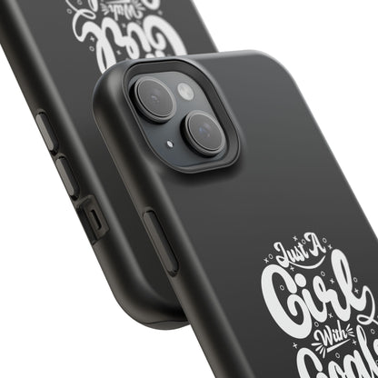 Girl with Goals MagSafe iPhone® Case Black
