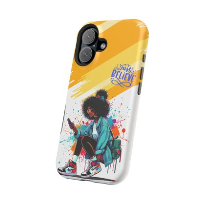 Black Girl Believe MagSafe iPhone® Case