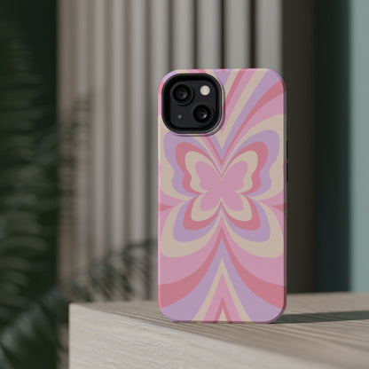 Pink Bow & Butterfly MagSafe iPhone® Case