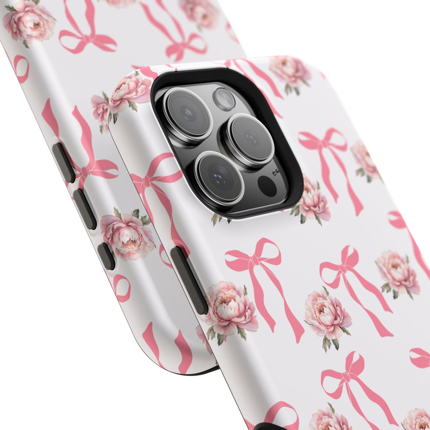 Pink Bow & Flowers MagSafe iPhone® Case