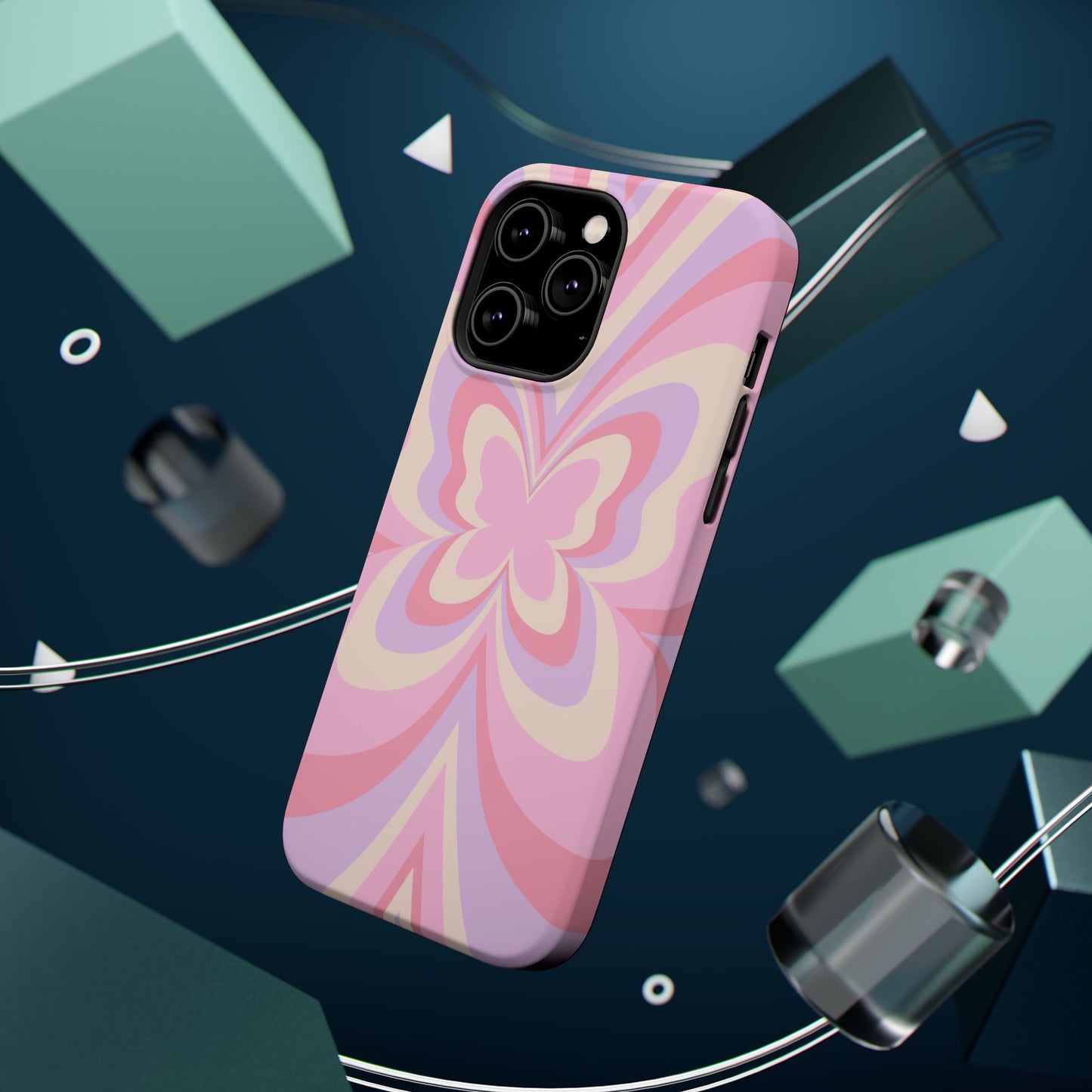 Pink Bow & Butterfly MagSafe iPhone® Case