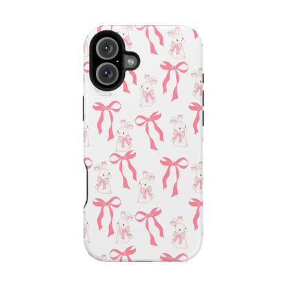Pink Bows & Bunnies MagSafe iPhone® Case