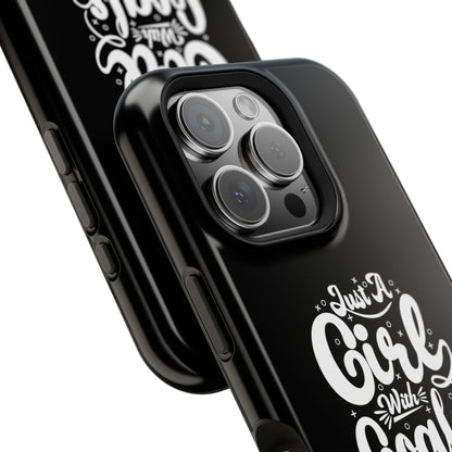 Girl with Goals MagSafe iPhone® Case Black
