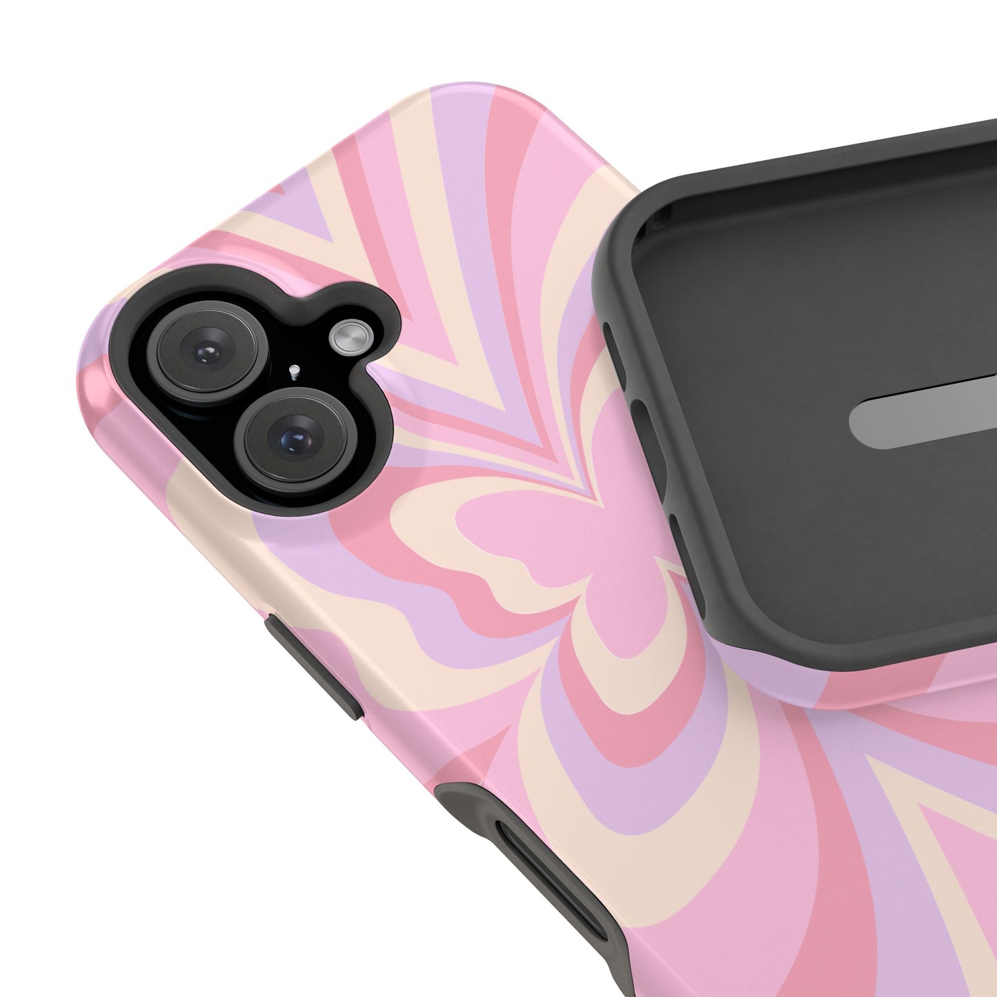 Pink Bow & Butterfly MagSafe iPhone® Case