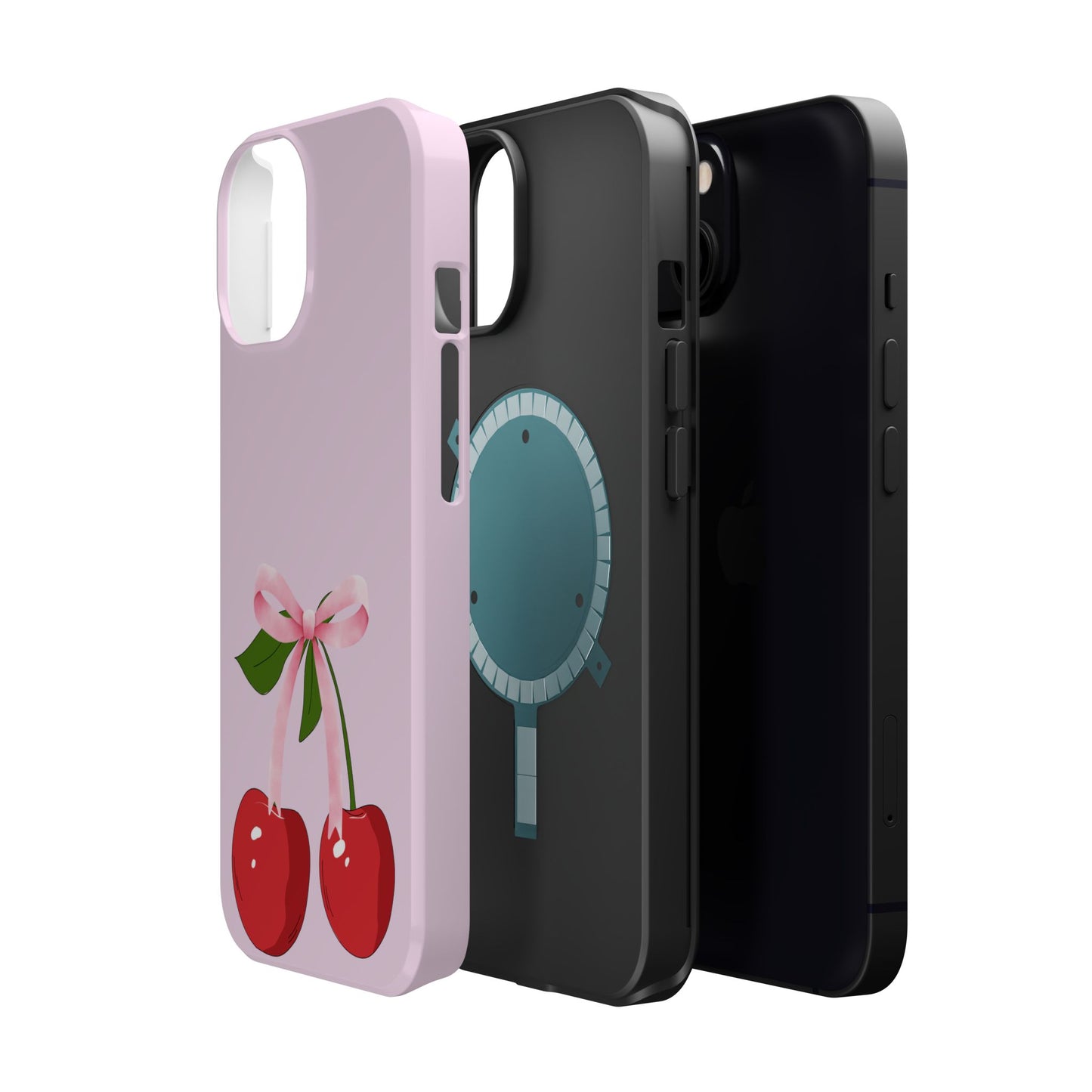 Pink Bow & Cherry MagSafe iPhone® Case