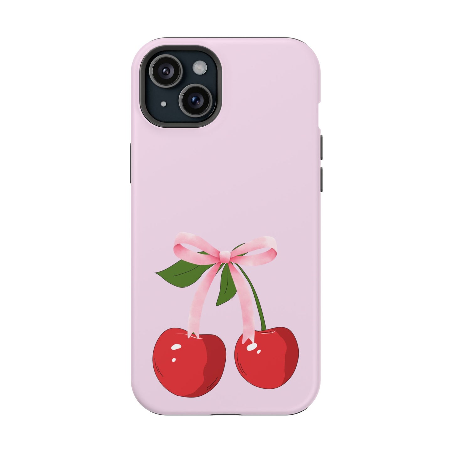 Pink Bow & Cherry MagSafe iPhone® Case