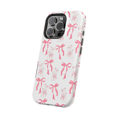 Pink Bows & Bunnies MagSafe iPhone® Case