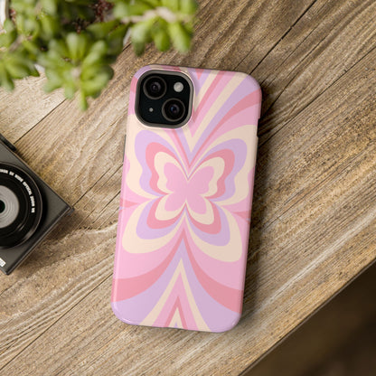 Pink Bow & Butterfly MagSafe iPhone® Case