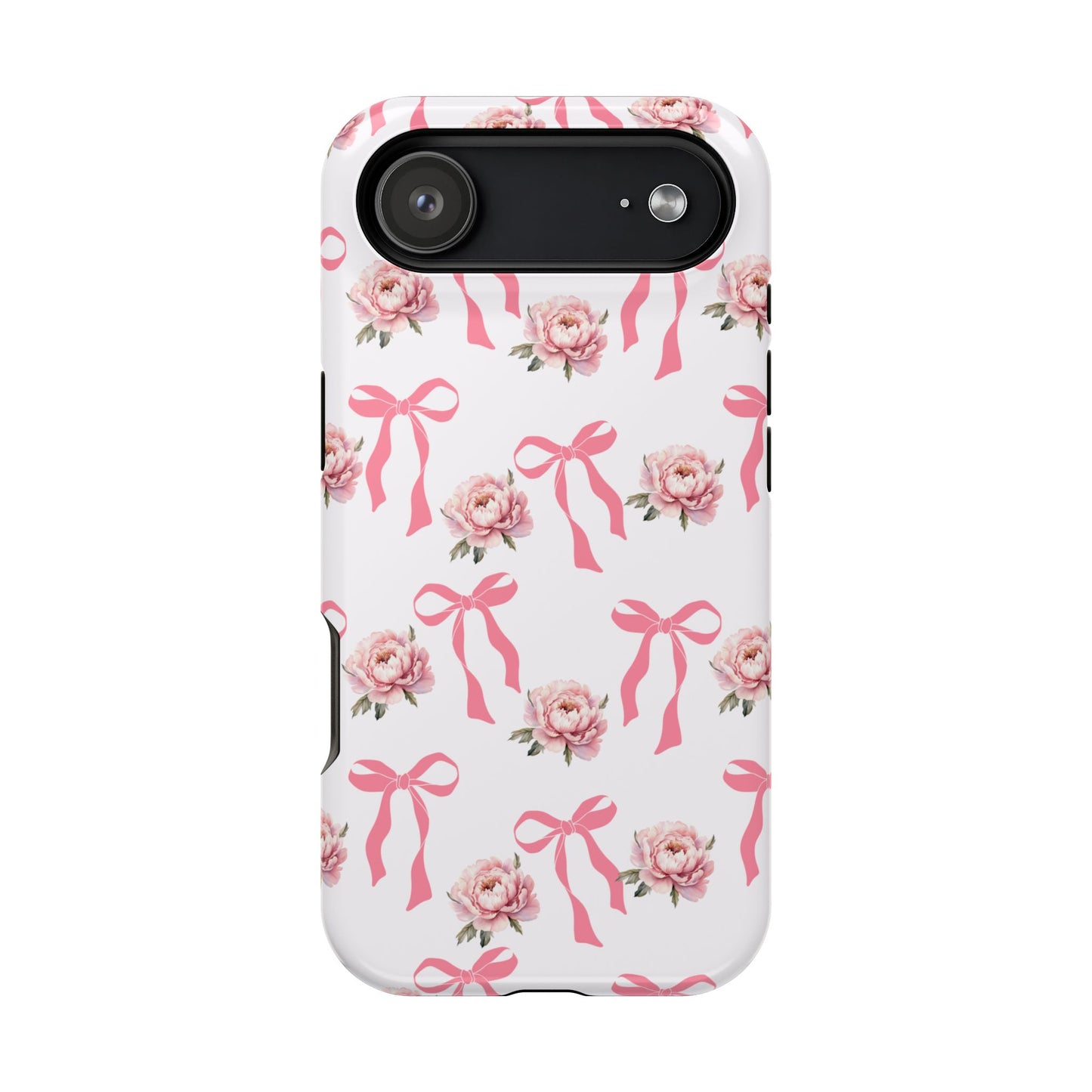Pink Bow & Flowers MagSafe iPhone® Case