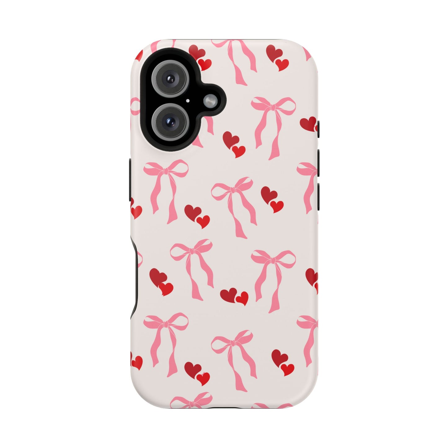 Pink Bows & Hearts MagSafe iPhone® Case