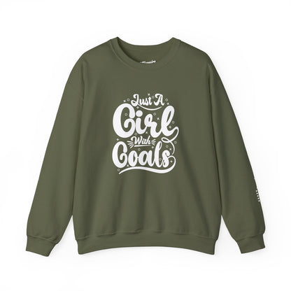 Just a Girl with Goals Unisex Crewneck Sweatshirt