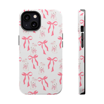 Pink Bows & Bunnies MagSafe iPhone® Case