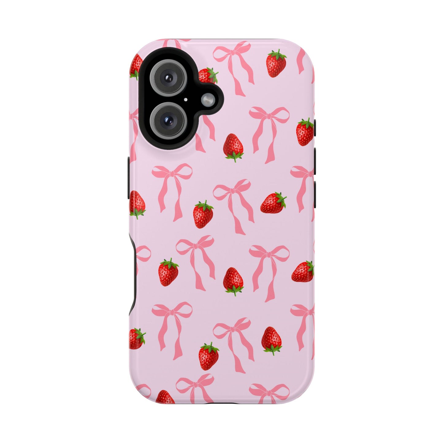 Pink Bows & Strawberry MagSafe iPhone® Case