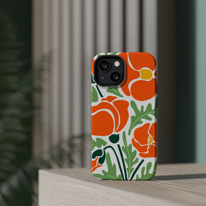 Orange Daisy MagSafe iPhone® Case
