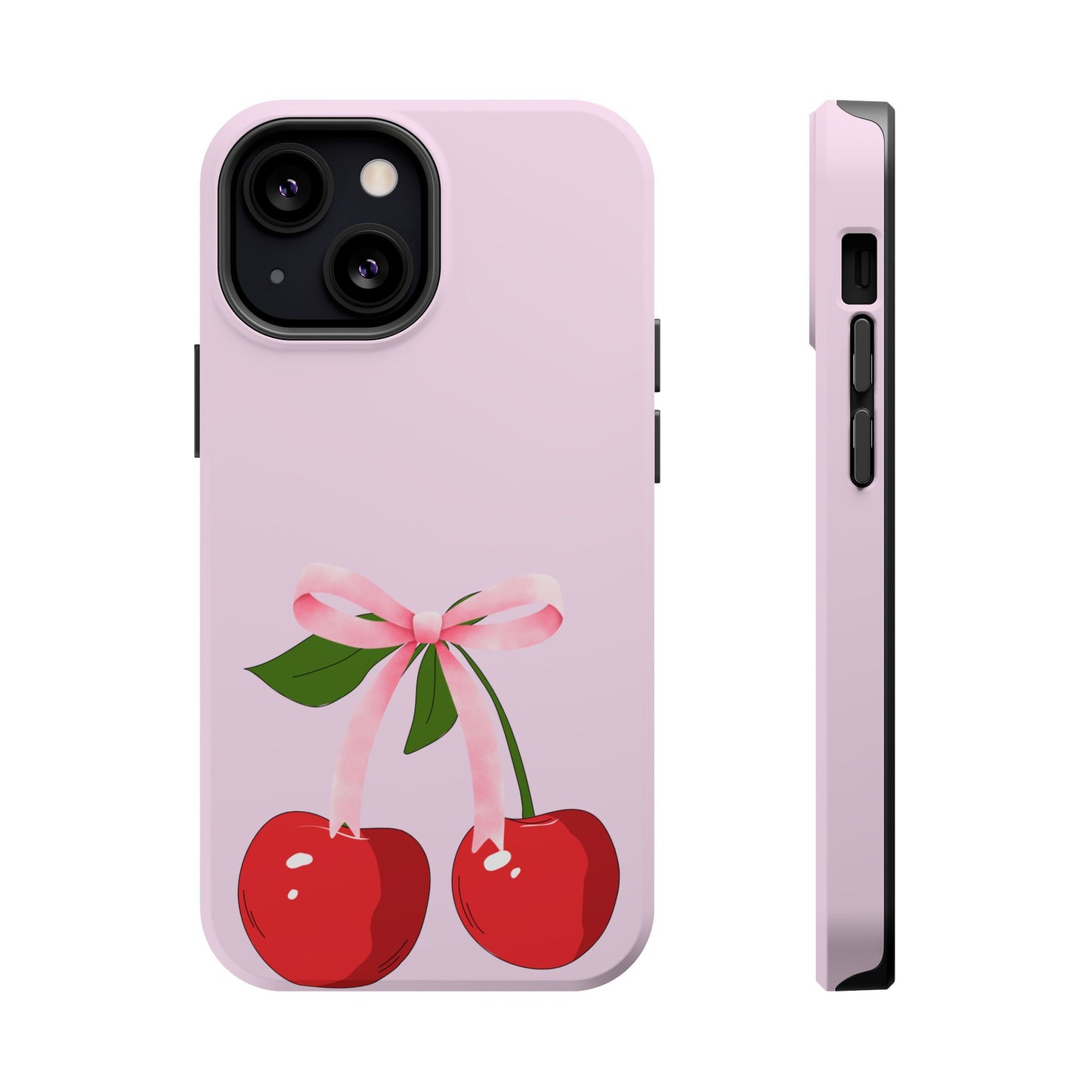 Pink Bow & Cherry MagSafe iPhone® Case