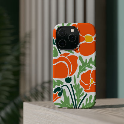 Orange Daisy MagSafe iPhone® Case