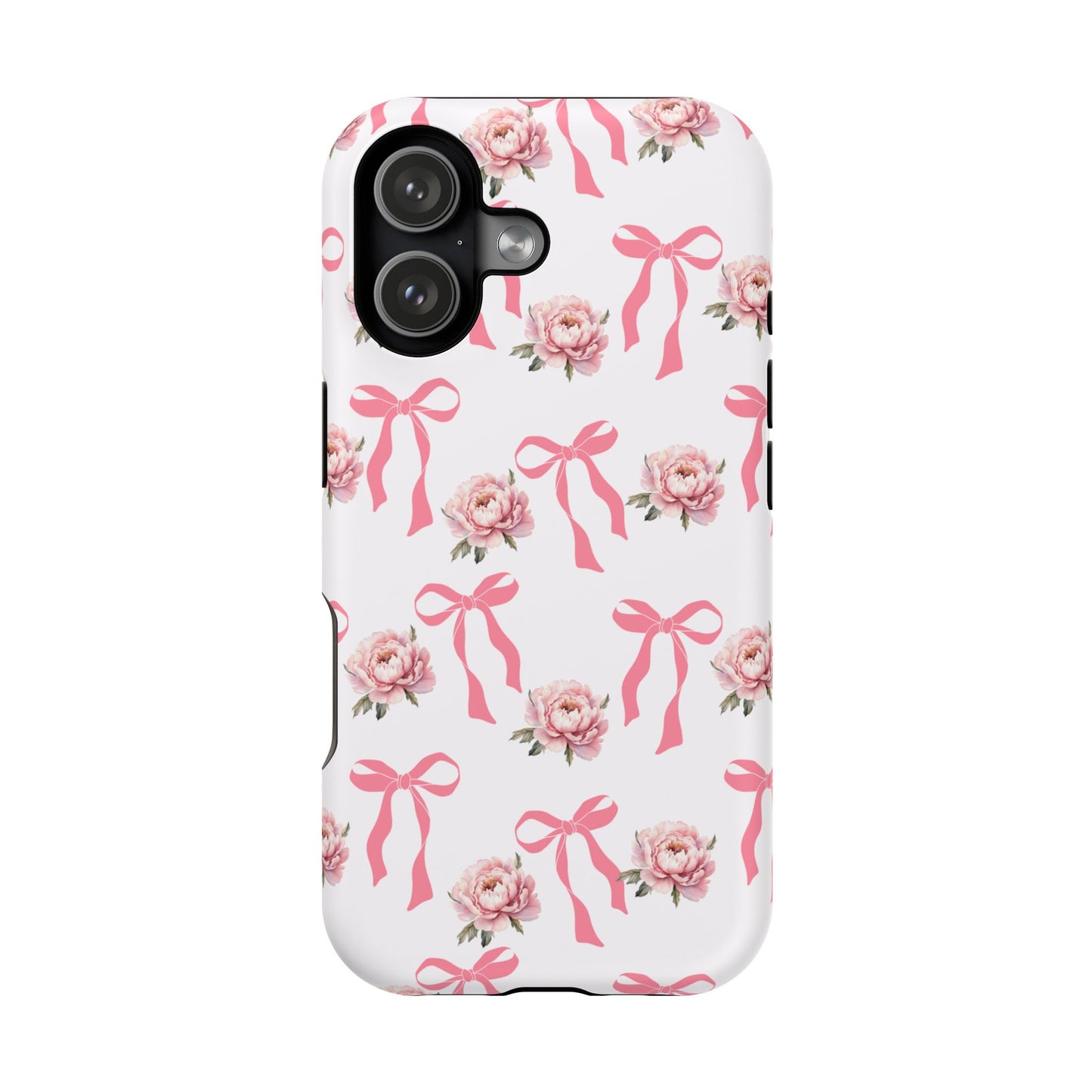 Pink Bow & Flowers MagSafe iPhone® Case