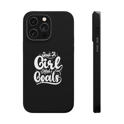 Girl with Goals MagSafe iPhone® Case Black