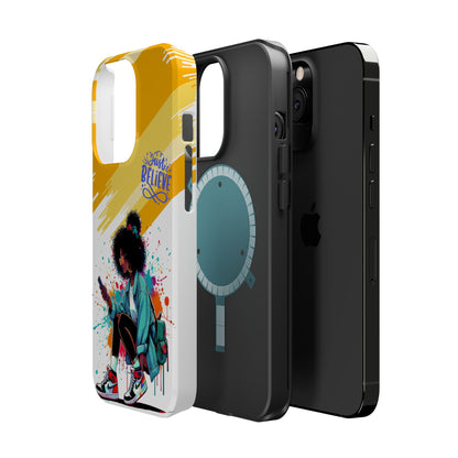 Black Girl Believe MagSafe iPhone® Case
