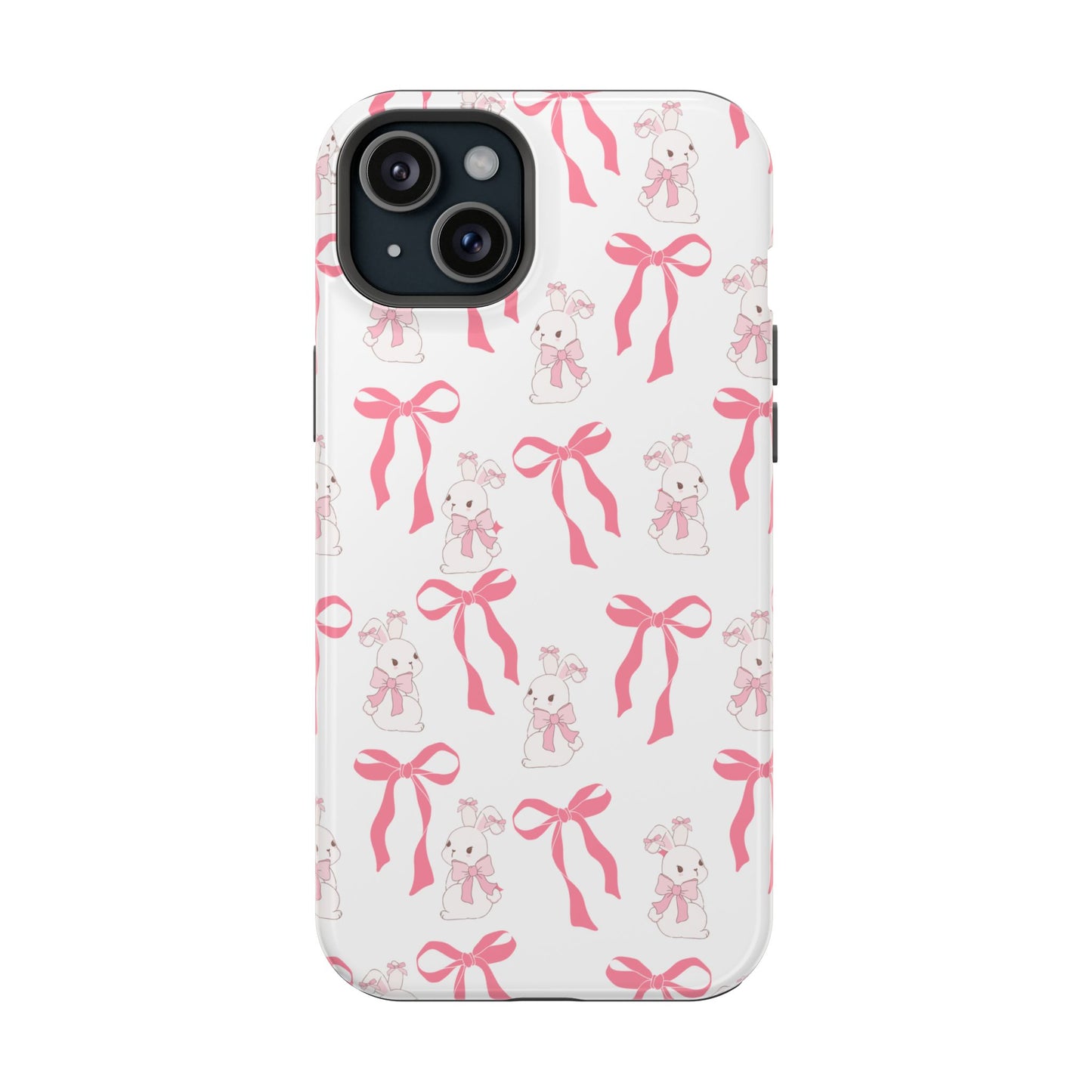 Pink Bows & Bunnies MagSafe iPhone® Case